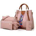 2021 Wholesale 4 Pack Women Handbag Set Soft PU Leather Top Handle Bags Set Shoulder Bags Crossbody Bag Wallet Purse